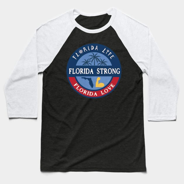 lorida Strong Love Lifea Baseball T-Shirt by moringart